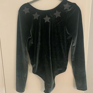 Dark green bodysuit.